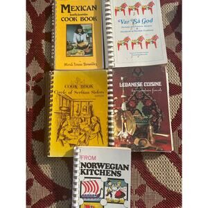 Vintage ethnic cookbook collection